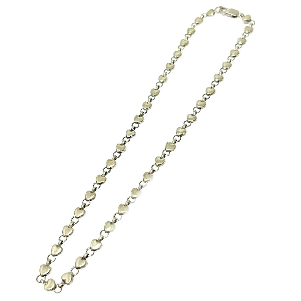 TIFFANYCo Tiffany Silver Puff Heart Necklace Silver